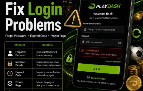 PlayDash 登录问题对照表：忘记密码、验证码过期、页面卡住及处理方法
